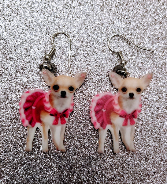 Mexican Chihuahua Dog Lightweight Earrings Jewelry