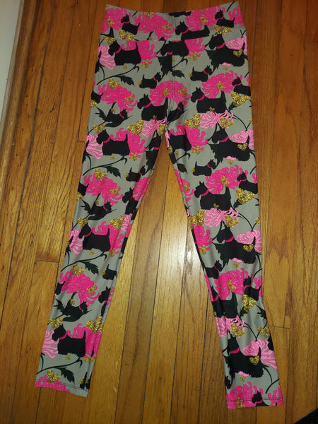 Bold and Beautiful Scottish Terrier Scottie Dog Ladies Leggings Active