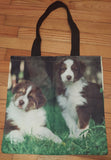 Australian Shepherd Dog Tote Bag, School Book Bag