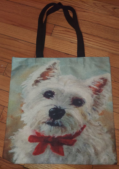 West Highland White Westie Terrier Dog Look at Me Tote Purse Bag 3 Styles