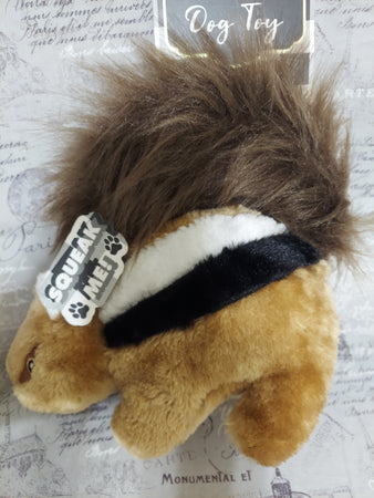 Large Chipmunk Plush Dog  Squeaker Toy