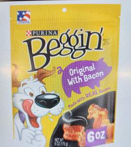Purina Beggin Strips Original Bacon Flavor Dog Puppy Treats Three Sizes available