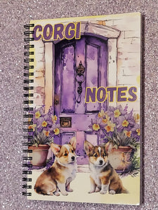 Pembroke Welsh Corgi Puppy Dog and Fairy Blank Notebook Journal Planner Book Diary