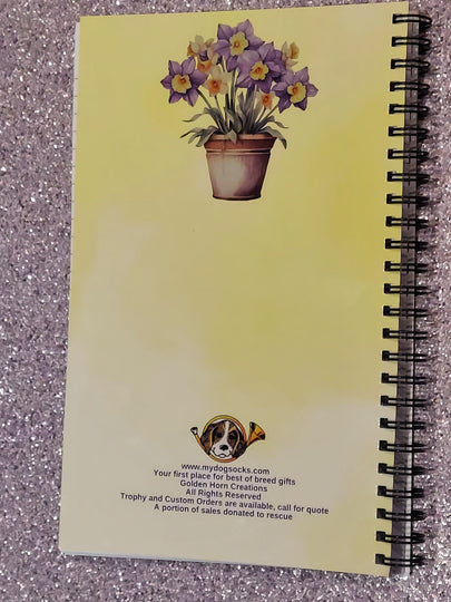 Pembroke Welsh Corgi Puppy Dog and Fairy Blank Notebook Journal Planner Book Diary