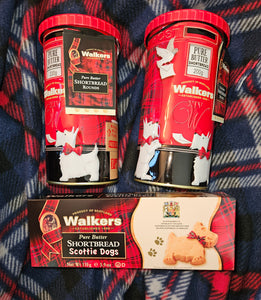 Walker's Shortbread Scottish Terrier Scottie Dog Cookies for People!!!! These support Rescue!! Collectible Tins