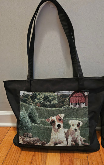 Waterproof Large Tote Jack  Russell Parsons Terrier Dog Purse