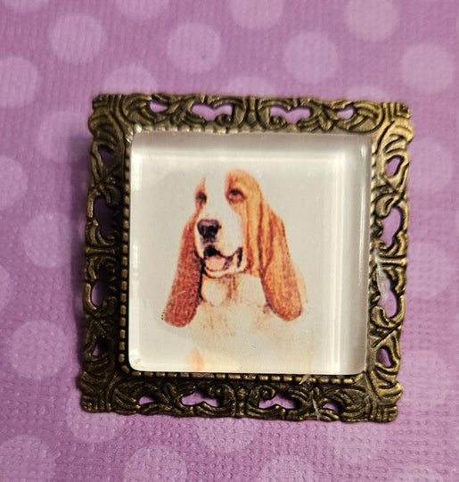 Sight and Scent Hound Dog Group Vintage Like Brooch & Necklace Pendant, Multiple Breeds Available