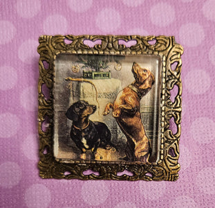 Sight and Scent Hound Dog Group Vintage Like Brooch & Necklace Pendant, Multiple Breeds Available