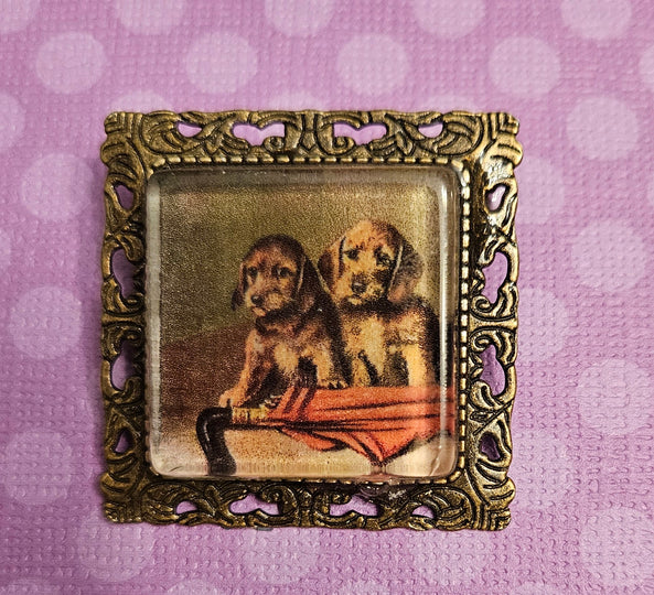 Sight and Scent Hound Dog Group Vintage Like Brooch & Necklace Pendant, Multiple Breeds Available