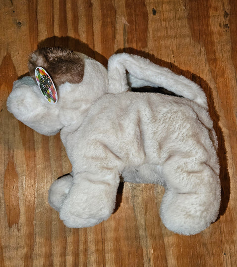 Pretty Bulldog Plush Handbag Purse Zippered Top Children Toy