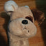 Pretty Bulldog Plush Handbag Purse Zippered Top Children Toy