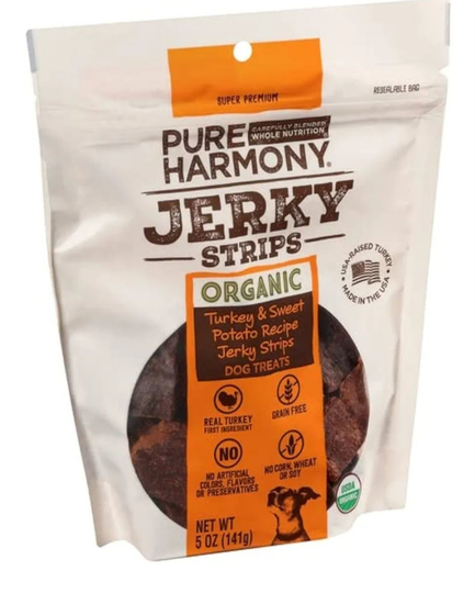 Topco Pure Harmony, Dog Food, Real Meat Premium Organic Recipe Unique Blend and Dog Jerky Treats 3 Flavors  USA made