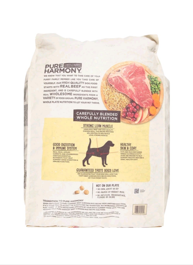 Topco Pure Harmony, Dog Food, Real Meat Premium Organic Recipe Unique Blend and Dog Jerky Treats 3 Flavors  USA made