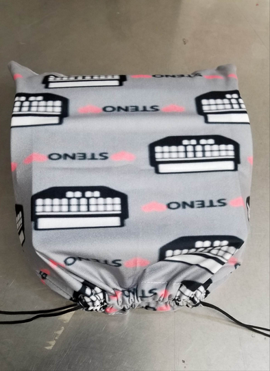 Steno Machine Draw String Bag Dust Cover Court Reporter Stenographer
