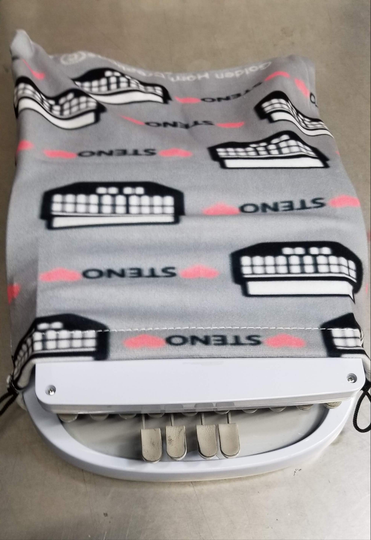 Steno Machine Draw String Bag Dust Cover Court Reporter Stenographer