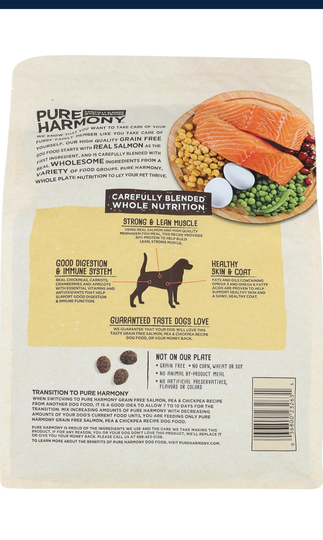 Topco Pure Harmony, Dog Food, Real Meat Premium Organic Recipe Unique Blend and Dog Jerky Treats 3 Flavors  USA made