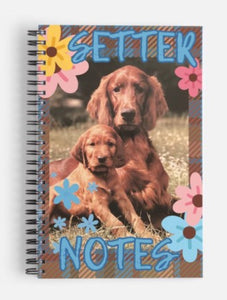 Mydogsocks Irish setter notebook 