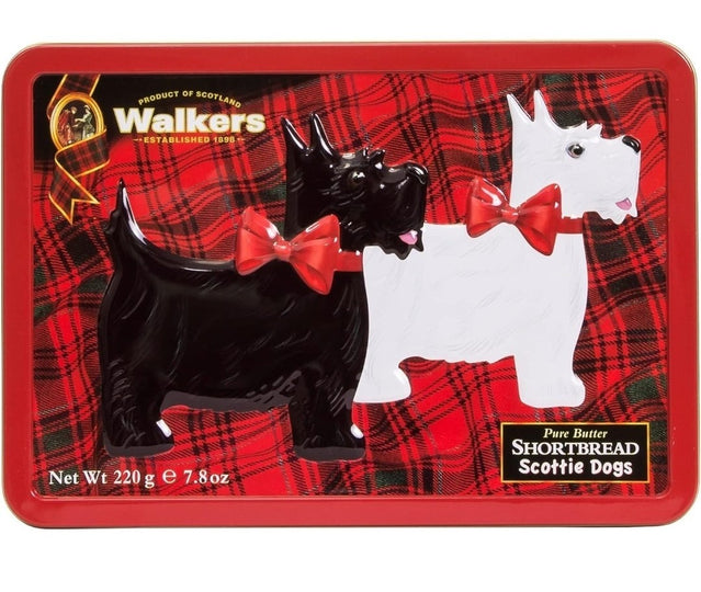 Walker's Shortbread Scottish Terrier Scottie Dog Cookies for People!!!! These support Rescue!! Collectible Tins