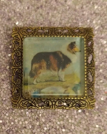 Herding Dog Group Vintage Like Brooch & Necklace Pendant, Multiple Breeds Available