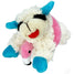 Summertime Lamb Chop with Pink Flamingo Pool Floatie Plush Squeaker Dog Toy 6 inch mini