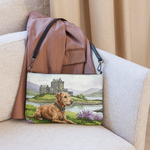 Irish Terrier Dog Crossbody Purse Clutch Handbag