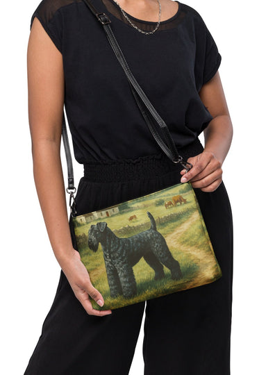 Kerry Blue Terrier Dog Crossbody Purse Clutch Handbag