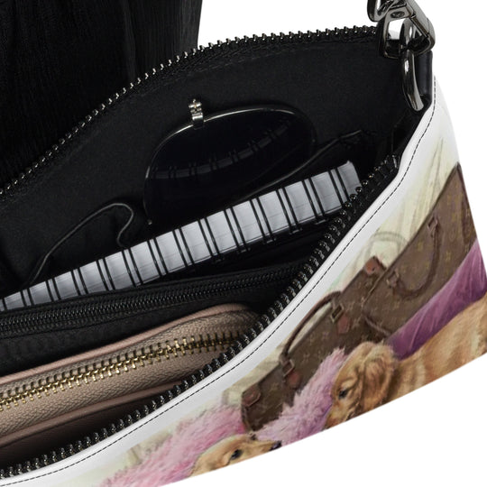 Dachshund Doxie Dog Crossbody Purse Clutch Handbag 2 Designs Available