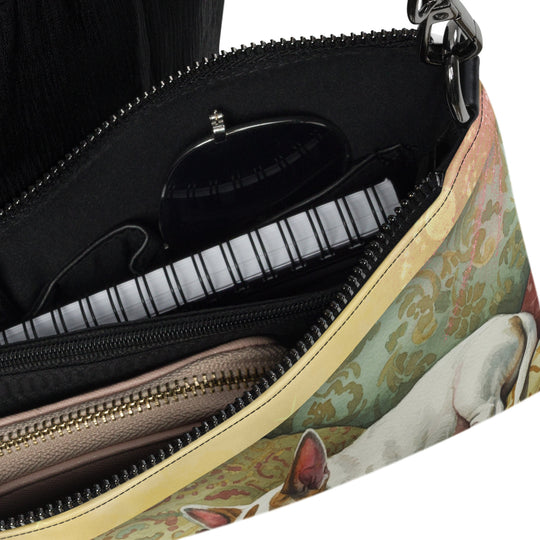 Bull Terrier Dog Crossbody Purse Clutch Handbag