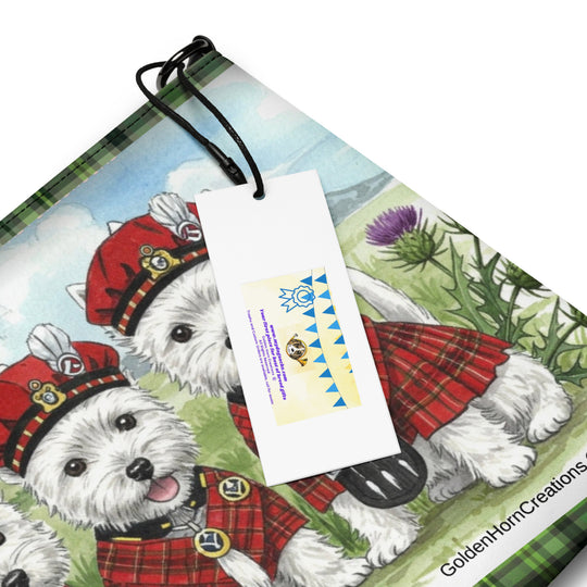 Ladies West Highland White Terrier Westie Dog Crossbody Purse Clutch Handbag 3 Designs Available
