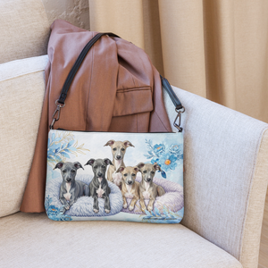 Italian Greyhound Dog Crossbody Purse Clutch Handbag