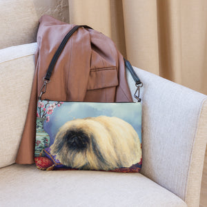 Pekingese Dog Crossbody Purse Clutch Handbag