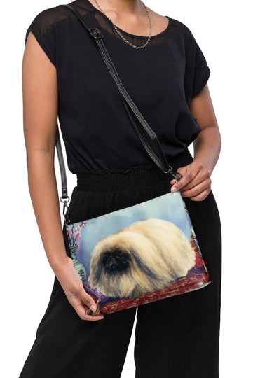 Pekingese Dog Crossbody Purse Clutch Handbag