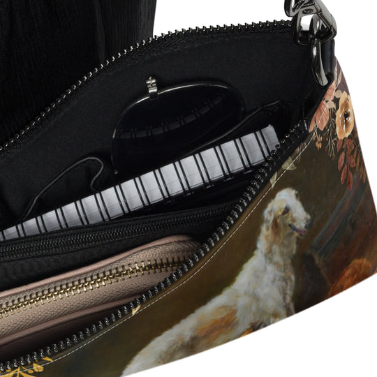 Borzoi Russian Wolfhound Dog Crossbody Purse Clutch Handbag 2 Designs Available