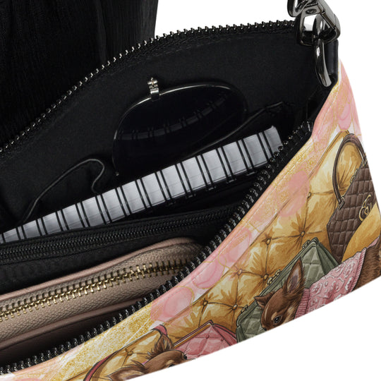 Chihuahua Dog Ladies Crossbody Purse Clutch Handbag