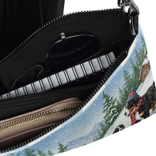 Bernese Mountain Dog Crossbody Purse Clutch Handbag