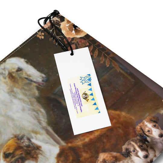 Borzoi Russian Wolfhound Dog Crossbody Purse Clutch Handbag 2 Designs Available