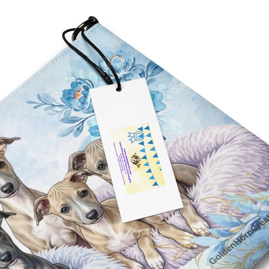 Italian Greyhound Dog Crossbody Purse Clutch Handbag