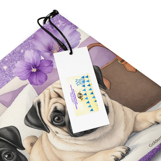 Pug Dog Crossbody Purse Clutch Handbag 2 Designs Available