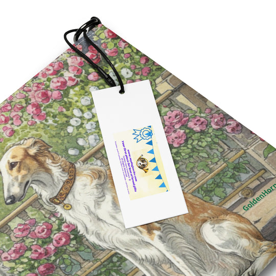 Borzoi Russian Wolfhound Dog Crossbody Purse Clutch Handbag 2 Designs Available