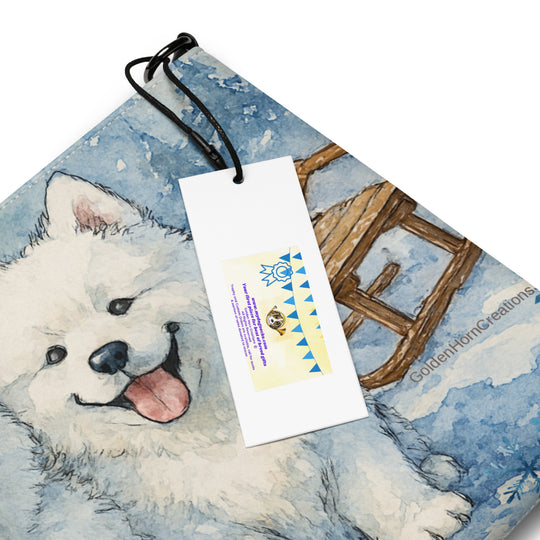 Samoyed Finnish Spitz American Eskimo Sled Dog Crossbody Purse Clutch Handbag
