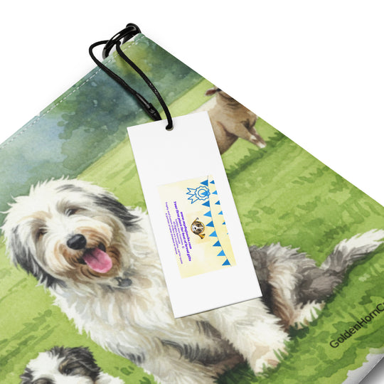 Old English Sheepdog Crossbody Purse Clutch Handbag