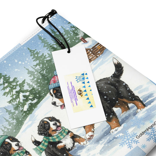 Bernese Mountain Dog Crossbody Purse Clutch Handbag