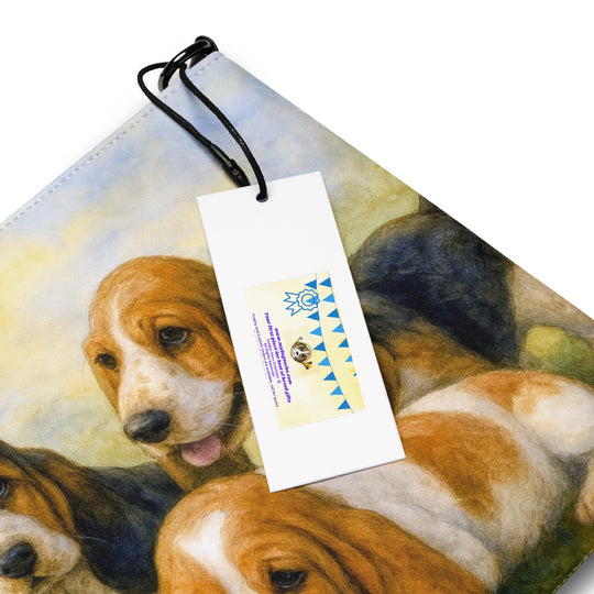 Basset Hound Dog Crossbody Purse Clutch Handbag