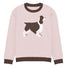 English Springer Spaniel Hunting Dog Ladies Pink Sweater Made to Order