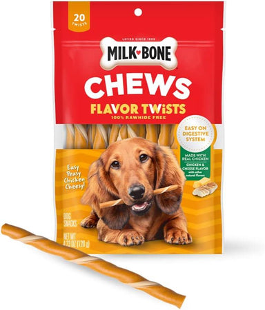 Milk-Bone® Chews Flavor Twists Dog Chews — Easy Peasy Chicken Cheesy! Dog Treats