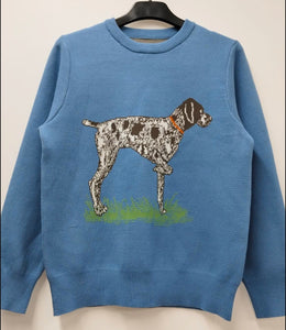 German Shorthaired Pointer Puppy Dog Ladies Knit Sweater