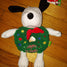 Snoopy Crinkle Squeaky Dog Toy Holiday Collection Pet Toy