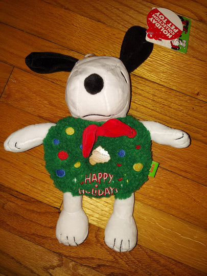 Snoopy Crinkle Squeaky Dog Toy Holiday Collection Pet Toy