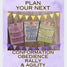 Dog Show Planner Book, 3 Versions for Conformation, Obedience / Rally & Agility Show