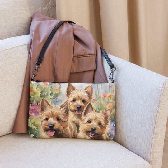 Norwich Terrier Dog Crossbody Purse Clutch Handbag
